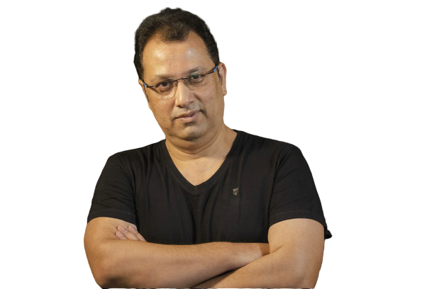 Uday Shetty in glasses, relaxed and confident